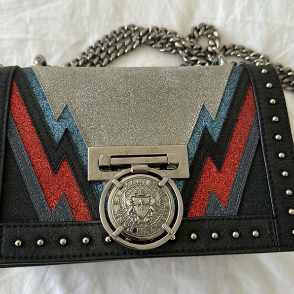 BALMAIN LIMITED EDITION GLITTER BAG. - Picture 4 of 8